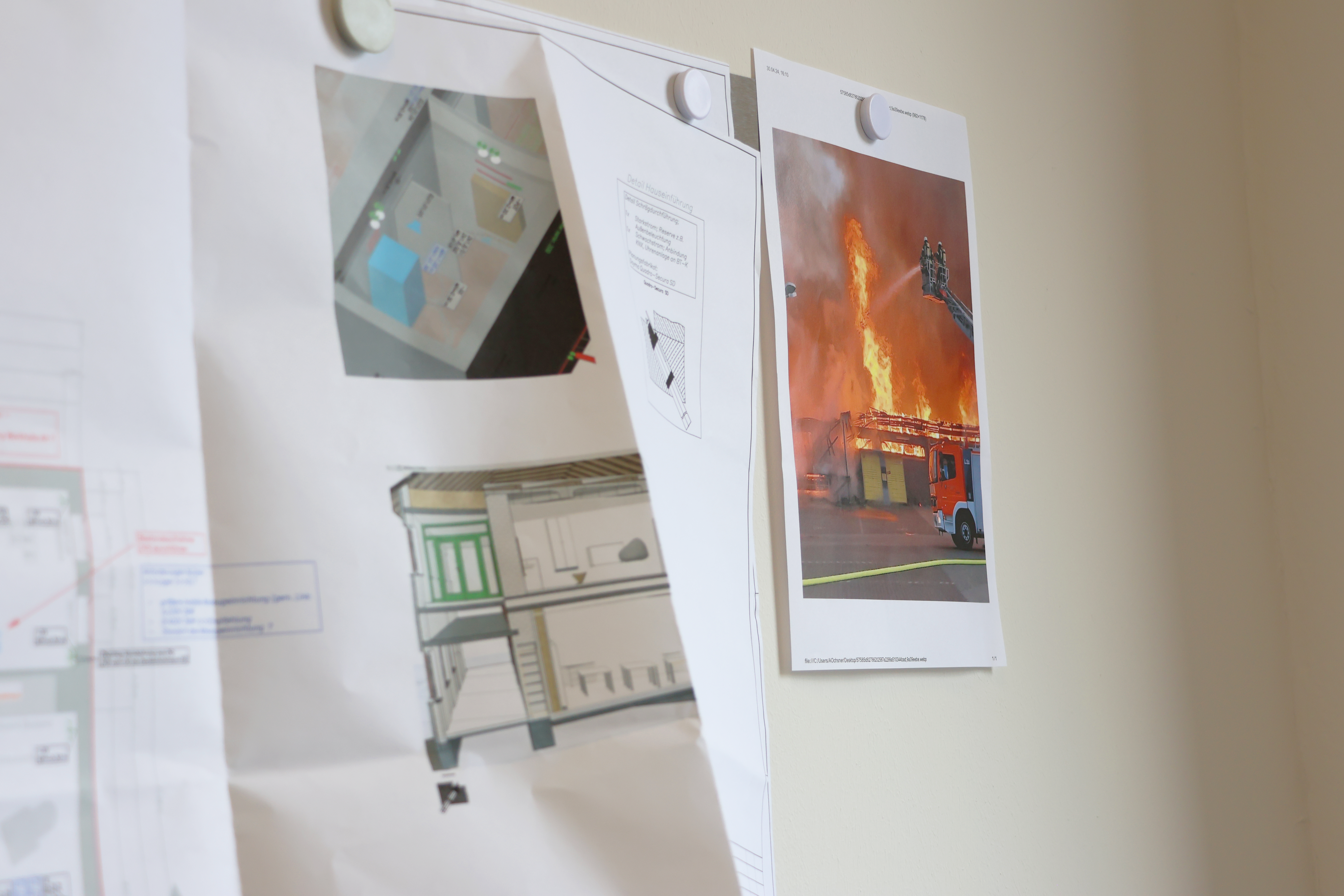 Fotos zur Planung der Brandschutzkonzepte, Brandschutz Leistung vom Architekturbüro Die Planschmiede